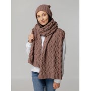 Шарф Loren, коричневый арт. 18078.59 Шарф Loren, коричневый арт. 18078.59