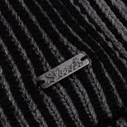 Шарф Nobilis, черный с серым меланжем арт. 19091.31 Шарф Nobilis, черный с серым меланжем арт. 19091.31