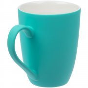 Кружка Good Morning с покрытием софт-тач, бирюзовая арт. 14653.49 Кружка Good Morning с покрытием софт-тач, бирюзовая арт. 14653.49