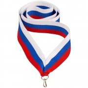 Лента с карабином Champ, триколор арт. 15513.45
