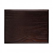 Плакетка Plaque, малая, венге с серебристой пластиной арт. 15517.02