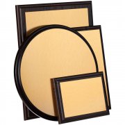 Плакетка Plaque, малая, вишня с золотистой пластиной арт. 15517.03