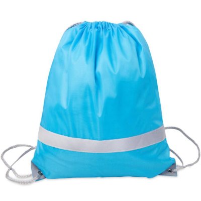 Рюкзак мешок RAY со светоотражающей полосой Голубой арт. 16108/22 Рюкзак мешок RAY со светоотражающей полосой Голубой арт. 16108/22