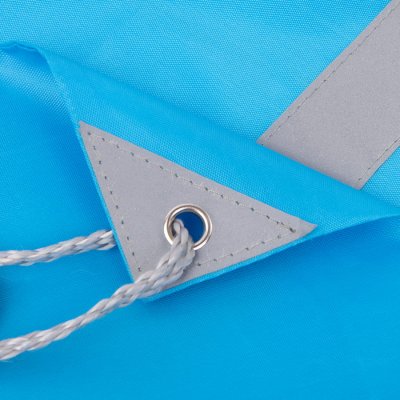 Рюкзак мешок RAY со светоотражающей полосой Голубой арт. 16108/22 Рюкзак мешок RAY со светоотражающей полосой Голубой арт. 16108/22