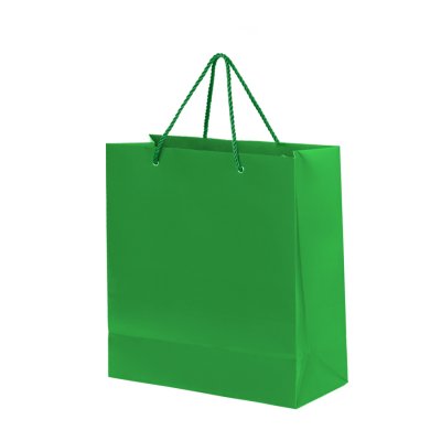 Пакет подарочный GLAM MINI 24х9х28 см, зелёный Зеленый