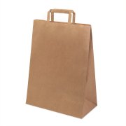 Пакет бумажный QUADRATA XL, крафт, плотность 80 г/м2, 43 x 32 x 17 cм коричневый