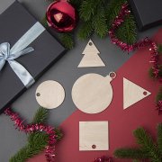 Ёлочное украшение CIRCLE бежевый