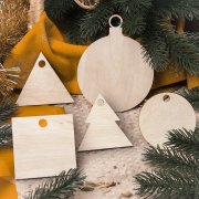 Ёлочное украшение TRIANGLE бежевый