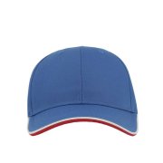 Бейсболка ZOOM PIPING SANDWICH, 6 клиньев, застежка на липучке Синий