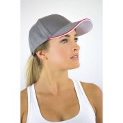 Бейсболка ZOOM PIPING SANDWICH, 6 клиньев, застежка на липучке Темно-синий