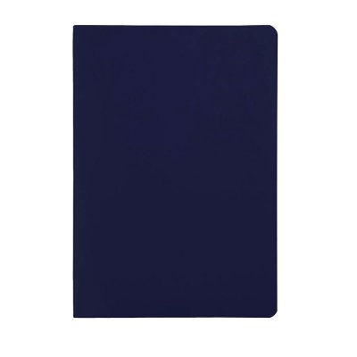 Ежедневник недатированный Tony, А5, темно-синий, кремовый блок в линейку Темно-синий
