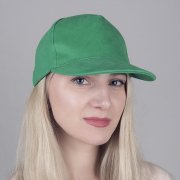 Бейсболка PREMIUM S, 5 клиньев, металлическая застежка Зеленый