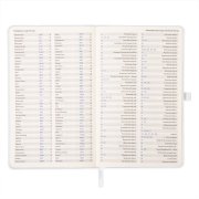 Ежедневник недатированный HAMILTON, A5, белый, кремовый блок
Белый