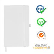 Ежедневник недатированный HAMILTON, A5, белый, кремовый блок
Белый