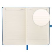 Ежедневник недатированный HAMILTON, A5, темно-синий, кремовый блок Темно-синий