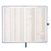 Ежедневник недатированный HAMILTON, A5, темно-синий, кремовый блок Темно-синий