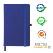 Ежедневник недатированный HAMILTON, A5, темно-синий, кремовый блок Темно-синий