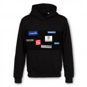 Худи унисекс Patch Catcher со вставкой из липучки, черное арт. 13934.30 Худи унисекс Patch Catcher со вставкой из липучки, черное арт. 13934.30