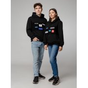 Худи унисекс Patch Catcher со вставкой из липучки, черное арт. 13934.30 Худи унисекс Patch Catcher со вставкой из липучки, черное арт. 13934.30