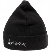 Шапка с вышивкой Drunk, черная