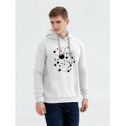 Толстовка с капюшоном No drugs, белая