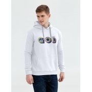 Толстовка с капюшоном «Новый GOD», белая