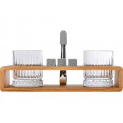 Набор для виски и коктейлей на подставке из дуба «Whiskey Party»