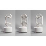 Портативный увлажнитель воздуха "Smart Wind" с двумя вентиляторами белый