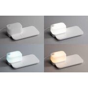 Настольная беспроводная (15W) зарядная станция "Smart Base" с увлажнителем и лампой белый