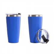 Термостакан "Calypso" 500 мл, покрытие soft touch синий