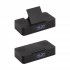 Настольные часы "Smart Box" с bluetooth колонкой (2х3Вт), беспроводным (15W) зарядным устройством и складной подставкой под смартфон черный Настольные часы "Smart Box" с bluetooth колонкой (2х3Вт), беспроводным (15W) зарядным устройством и складной подставкой под смартфон черный