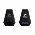 Настольные часы "Smart Pyramid" с bluetooth колонкой (3Вт) и беспроводным (15W) зарядным устройством, с подсветкой логотипа черный Настольные часы "Smart Pyramid" с bluetooth колонкой (3Вт) и беспроводным (15W) зарядным устройством, с подсветкой логотипа черный