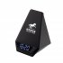 Настольные часы "Smart Pyramid" с bluetooth колонкой (3Вт) и беспроводным (15W) зарядным устройством, с подсветкой логотипа черный Настольные часы "Smart Pyramid" с bluetooth колонкой (3Вт) и беспроводным (15W) зарядным устройством, с подсветкой логотипа черный