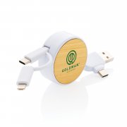 Кабель Ontario 6-в-1 с выдвижным механизмом из переработанного пластика (стандарт RCS)