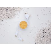 Кабель Ontario 6-в-1 с выдвижным механизмом из переработанного пластика (стандарт RCS)