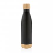 Вакуумная бутылка из нержавеющей стали и бамбука, 520 мл