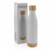 Вакуумная бутылка из нержавеющей стали и бамбука, 520 мл
