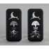 Беспроводное зарядное устройство "Sticky SOFTTOUCH", 10000 mAh с подсветкой логотипа и присосками черный Беспроводное зарядное устройство "Sticky SOFTTOUCH", 10000 mAh с подсветкой логотипа и присосками черный