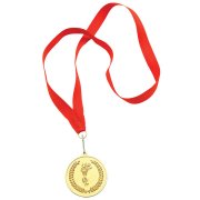 Медаль наградная на ленте  "Золото" Золото