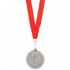 Медаль наградная на ленте  "Серебро" Серебро