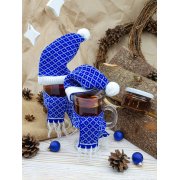 Вязаная шапочка Dress Cup, синяя