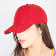 Бейсболка JOLLY, 6 клиньев, застежка на липучке красный