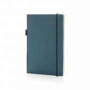 Блокнот FSC® в твердом переплете с держателем для ручки, A5