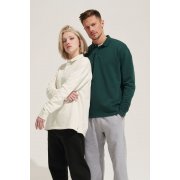 Рубашка поло оверсайз с длинным рукавом Heritage, черная арт. 03990312 Рубашка поло оверсайз с длинным рукавом Heritage, черная арт. 03990312