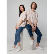 Футболка унисекс оверсайз Street Vibes, бежевая арт. 16900.10