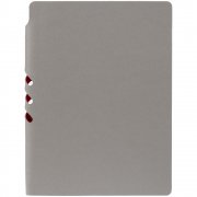 Ежедневник Flexpen, недатированный, серебристо-красный