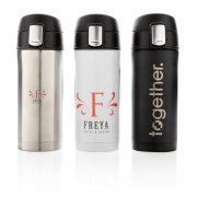 Термокружка Easy Lock из переработанной нержавеющей стали RCS, 300 мл арт. P435.061 Термокружка Easy Lock из переработанной нержавеющей стали RCS, 300 мл арт. P435.061