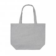 Сумка-шоппер Impact из переработанного неокрашенного канваса AWARE™ с карманом, 240 г/м²