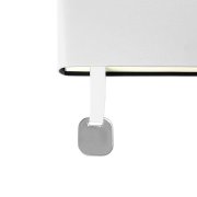 Ежедневник недатированный Boomer, А5, белый, кремовый блок в линейку, без обреза Белый