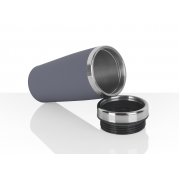 Термостакан "Эльбрус" 400 мл, покрытие soft touch серый